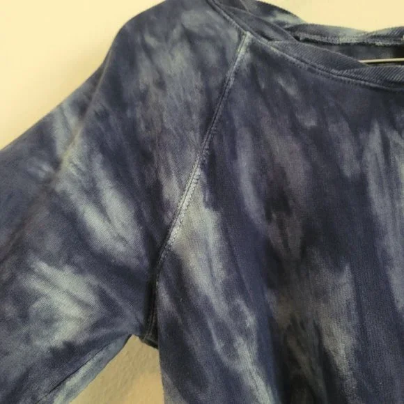 Canyon River Blues Womens Sz L Long Sleeve Tie Dye Terry Sweatshirt Hippie Top - Picture 2 of 11